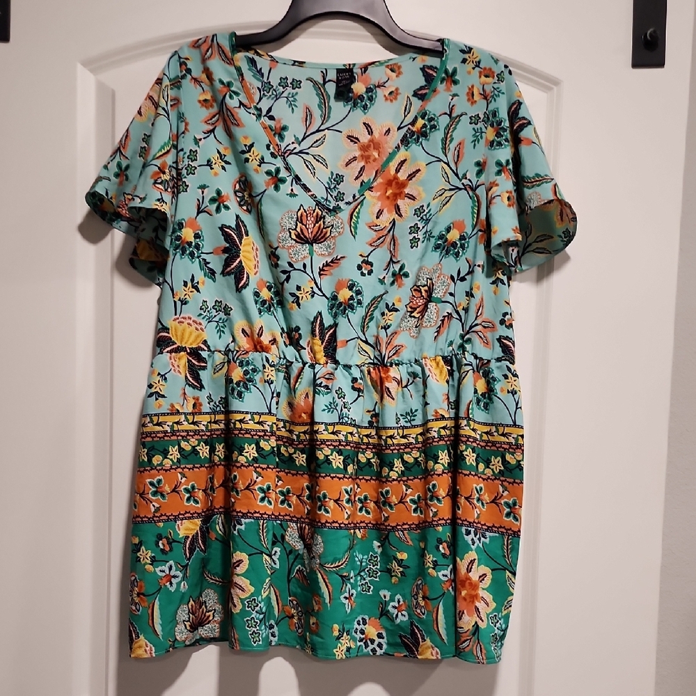 Boho Flutter Sleeve Blouse By Emery Rose